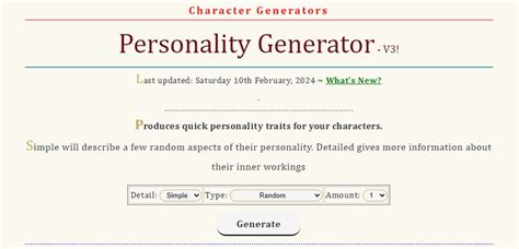 personality generator|Random Personality Generator: AI Personality Trait Generator.